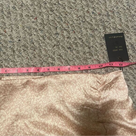 NWT Japna Silk Ruched Mini Skirt- Size XS - Picture 8 of 8